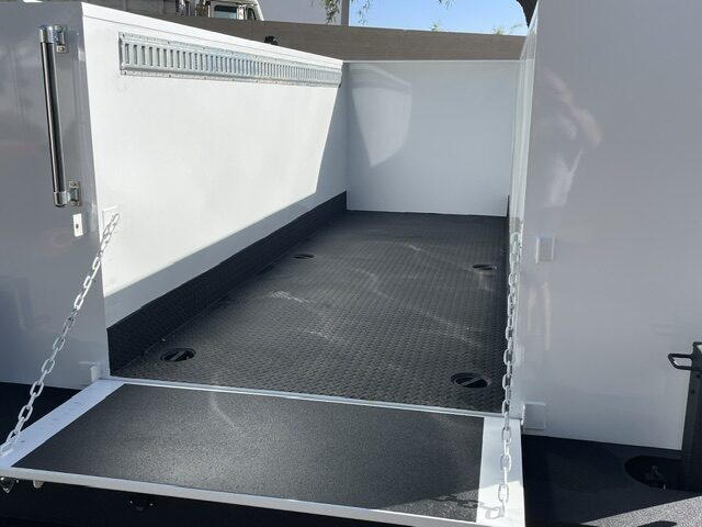 Watt Ventures service body, rear compartment open